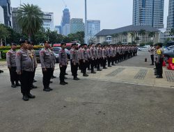 Kapolsek Kemayoran Pimpin Apel Pengamanan Reuni 212 di Merdeka Barat