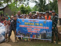 Satgas Penanggulangan Bencana Alam Kodaeral I Terus Salurkan Bantuan