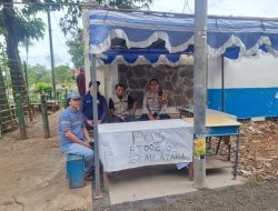 Bhabinkamtibmas Karet Tengsin Silahturahmi Dengan FKDM dan LMK Sampaikan Imbauan Kamtibmas