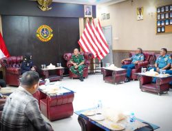 Perkuat Keamanan Maritim, Dankodaeral IX Terima Audiensi Kakanwil Direktorat Jenderal Bea dan Cukai Maluku
