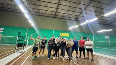 BRI Kantor Cabang Tangerang Merdeka Gelar Latihan Badminton Rutin untuk Jaga Kebugaran dan Kebersamaan Insan BRILiaN