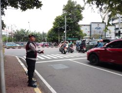 Polsek Sawah Besar Gelar Ploting Sore, Arus Lalu Lintas Lancar dan Aman