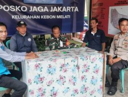 Bhabinkamtibmas Kebon Melati Sambangi Posko Jaga Jakarta, Perkuat Sinergi 3 Pilar Jaga Kamtibmas