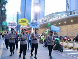 Polwan Jaga Jakarta, Hadirkan Rasa Aman di Pusat Keramaian Bundaran HI