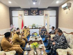 Danlanal Bintan Jalankan Courtesy Call Ke Bupati Bintan Untuk Pererat Sinergi Pemerintahan