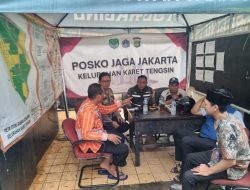 Koordinasi Bhabinkamtibmas di Posko Jaga Jakarta dalam Rangka Harkamtibmas Wilayah Karet Tengsin