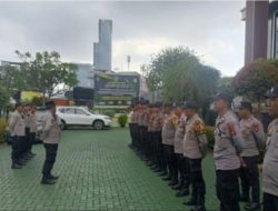 Polsek Cempaka Putih Siagakan 44 Personel Dalam Pelayanan Aksi Unjuk Rasa di Depan Pengadilan Agama Jakarta Pusat