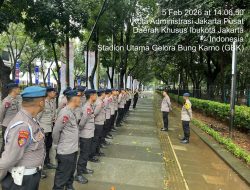 110 Personel Disiagakan, Polres Metro Jakarta Pusat Amankan Futsal Asian Cup 2026