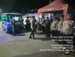 Amankan Wilayah Jelang Ramadhan, Polsek Metro Menteng Gelar Patroli Tiga Pilar di Kwitang–Kalipasir