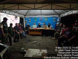 Pengecekan Pos Pantau Ramadan di Kelurahan Senen, Situasi Terpantau Aman dan Kondusif