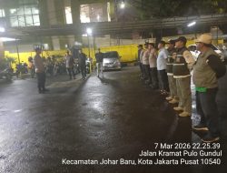 Apel Patroli Tiga Pilar Digelar, Antisipasi Gangguan Kamtibmas di Wilayah Johar Baru Saat Ramadhan