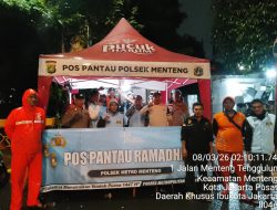 Polisi dan Gen Z Jaga Jakarta Siaga, Pengamanan Ramadhan Ditingkatkan Di Pos Pantau Tenggulun