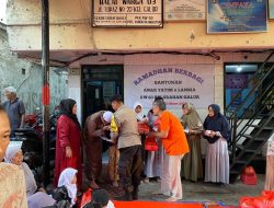 Ramadhan Berbagi, Bhabinkamtibmas Hadiri Santunan Anak Yatim dan Lansia di Galur