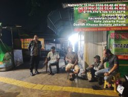 Sambang Dialogis Jelang Sahur, Polisi Ajak Warga Johar Baru Cegah Tawuran