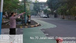 Personel Patmor Menteng Gerak Cepat Atasi Kepadatan Pagi di Tl Cokroaminoto