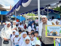 Tanamkan Nilai Religi Sejak Dini, Bhabinkamtibmas Kampung Bali Ikut Dampingi Manasik Haji Cilik