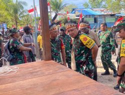 Tim Wasev TMMD ke-128 dari PJO TMMD Tinjau Langsung Sasaran di Kampung Keakwa