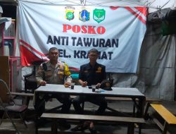 Patroli Gabungan Tiga Pilar, Polsek Senen Antisipasi Tawuran dan Gangguan Kamtibmas
