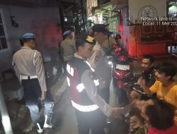 Patroli Jalan Kaki di Menteng Tenggulun, Polsek Metro Menteng Cegah Tawuran dan Kriminalitas Malam