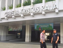 Bhabinkamtibmas Kelurahan Bendungan Hilir Laksanakan Koordinasi dan Pengecekan Gereja Menjelang Ibadah Kenaikan Yesus Kristus