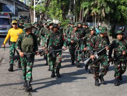 Kodim 0502/JU Gelar PSJM Hanmars 10 KM Tingkatkan Ketahanan Fisik Prajurit