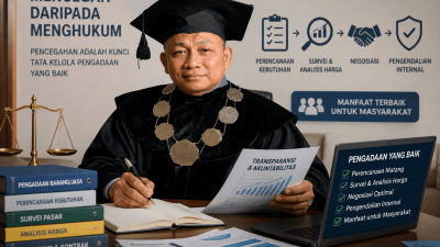 Pengadaan Pemerintah Harus Utamakan Pencegahan Bukan Hukuman