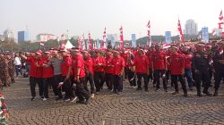 Apel Kebangsaan Jaga Jakarta untuk Indonesia, Kembang Latar Kerahkan Ratusan Anggota
