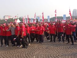 Apel Kebangsaan Jaga Jakarta untuk Indonesia, Kembang Latar Kerahkan Ratusan Anggota