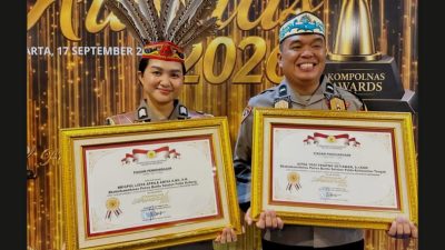 Dedikasi Bhabinkamtibmas Berbuah Manis, Dua Anggota Polres Barsel Raih Penghargaan Bergengsi Kompolnas Awards 2026