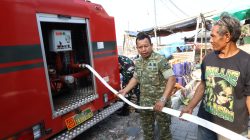 Koramil 05/Cilincing Salurkan Air Bersih untuk Warga Kalibaru, Rangkaian Bakti TNI AD HUT ke-81