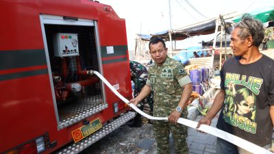 Koramil 05/Cilincing Salurkan Air Bersih untuk Warga Kalibaru, Rangkaian Bakti TNI AD HUT ke-81