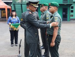 Dandim 0502/Jakarta Utara Pimpin Upacara Kesaktian Pancasila dan Kenaikan Pangkat Personel
