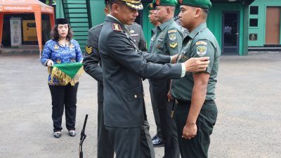 Dandim 0502/Jakarta Utara Pimpin Upacara Kesaktian Pancasila dan Kenaikan Pangkat Personel