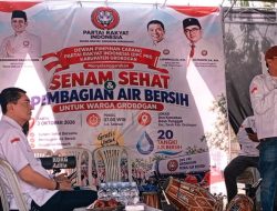 PRI Gelar Senam Sehat dan Bagi Air Bersih di Grobogan