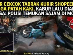 “Sopir Cekcok Tabrak Kurir ShopeeFood Hingga Patah Kaki, Kabur Lalu Diamuk Massa: Polisi Temukan Sajam di Mobil!”